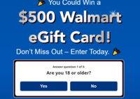 US|SOI|Win a $500 Walmart eGift Card v3|All devices logo
