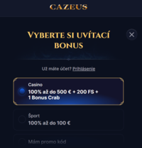 SK|CPA|FB Apps- Cazeus| BONUS POP UP logo