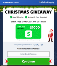 US|SOI|Trendndaily $1000CashApp Gift Card Social|All devices logo