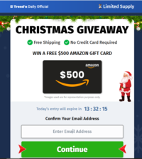 US|SOI|Trendndaily $500 Amazon gift card|All devices logo
