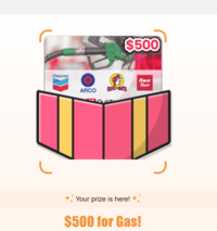 US|SOI| Prizies.com - $500 Gas Card|All devices logo