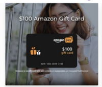 Amazon — Entry into a sweepstakes drawing for a $100 Amazon gift card